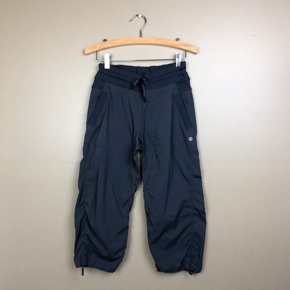Lululemon Studio Crop Pants Size Dot 4 Gray M448 - Picture 4 of 8